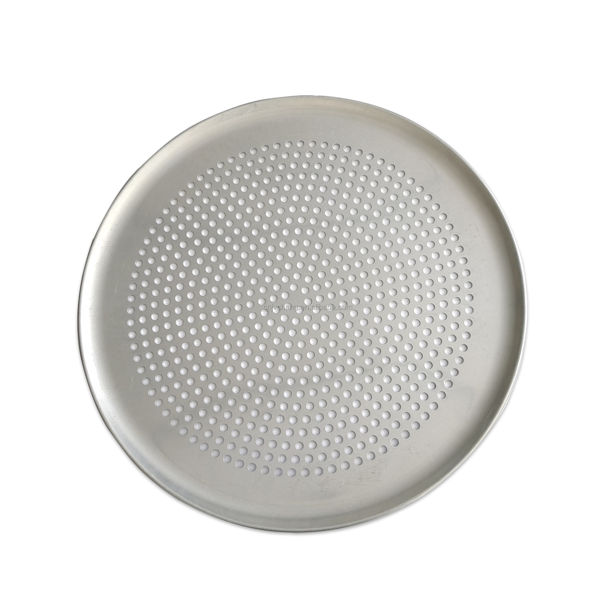 Aluminum Alloy Food Safe Pizza Trays 12 Inch Perforated Disk Round Baking Pan for Kitchen