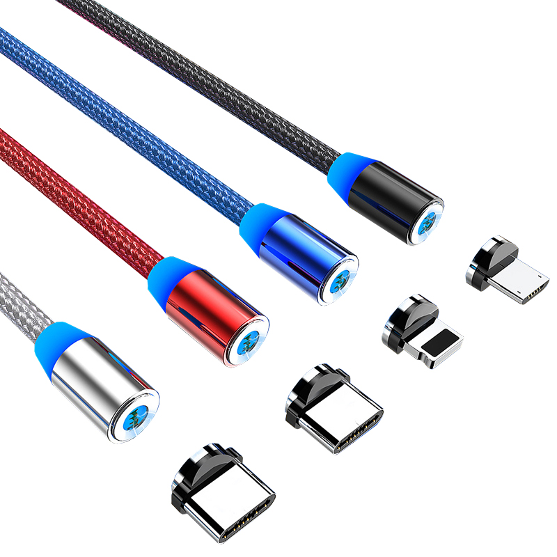 Многоцветное Зарядное устройство usb кабель 3 в 1 Магнитный кабель micro usb кабель питания для iphone