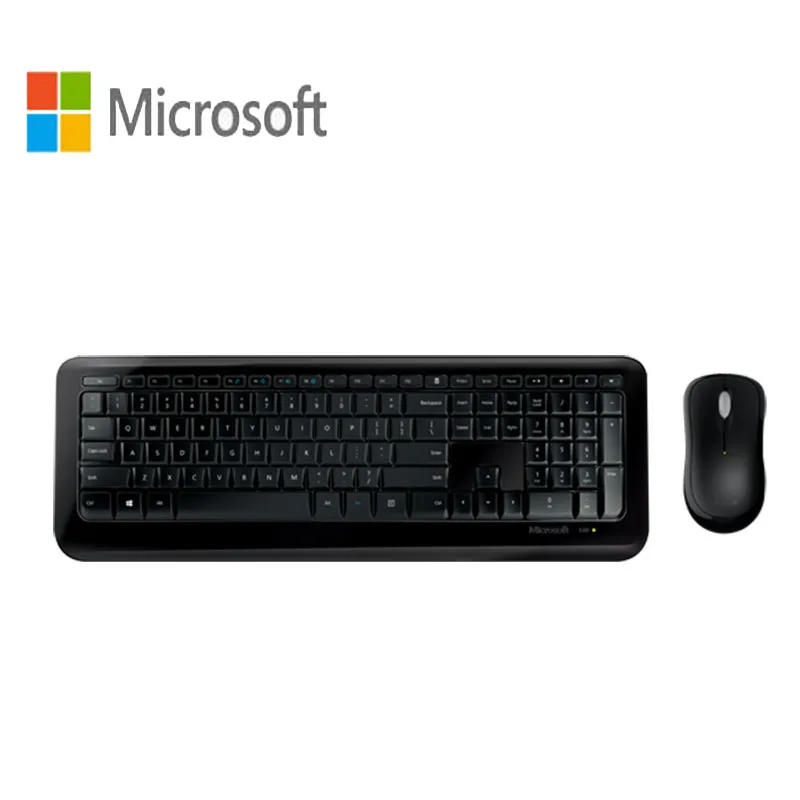 Microsoft 850 Беспроводная клавиатура мышь комбо 800 обновленная 2,4G беспроводная мышь Клавиатура подходит для настольного ноутбука
