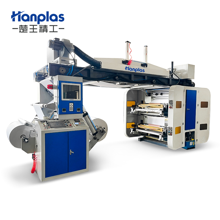 HP-NXT High Speed Full Automatic Plastic Film 4 Colour Printer Four Color Flexo Printing Machine