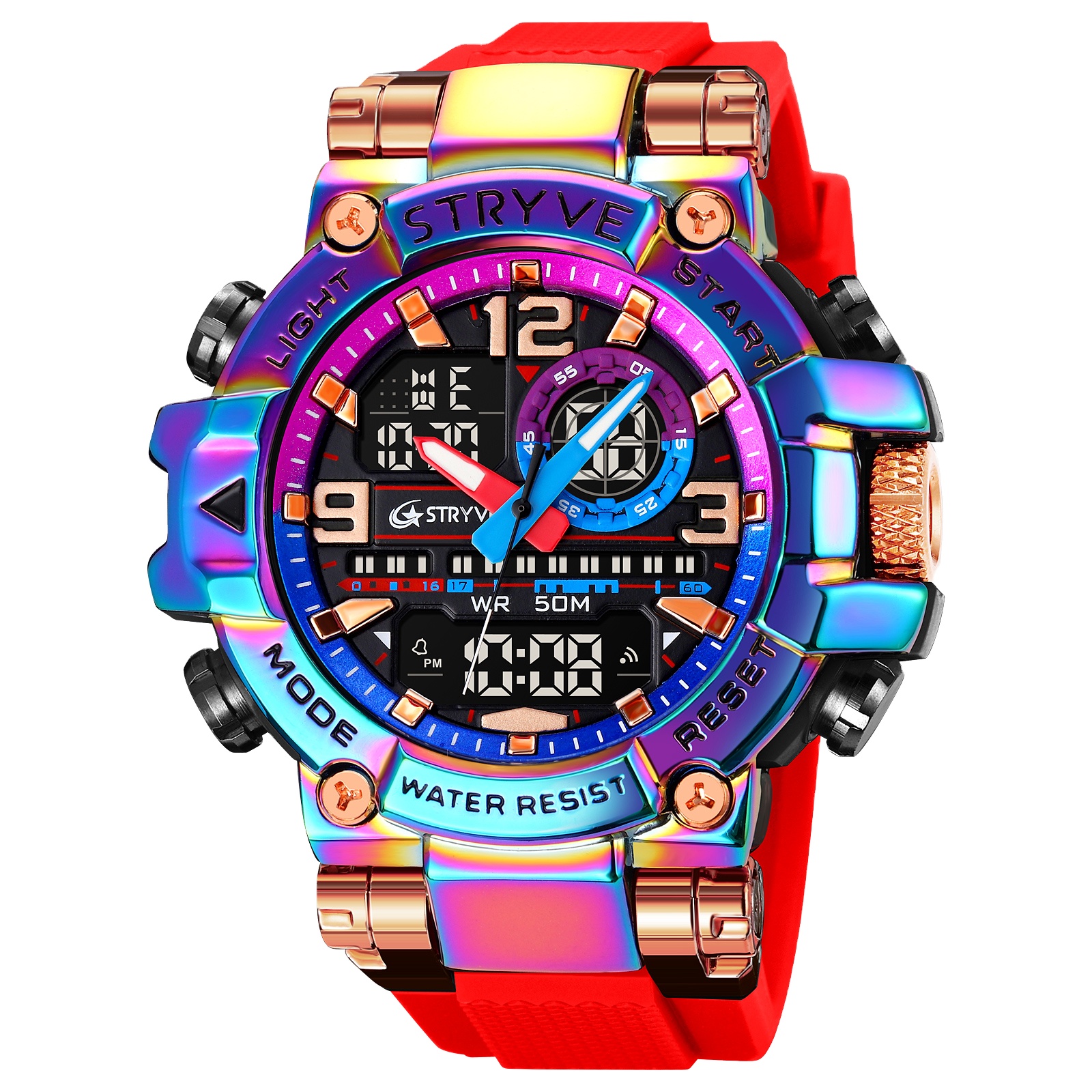 Luxury Men's Digital Watch - Stylish, Waterproof & Multifunctional Timepiece