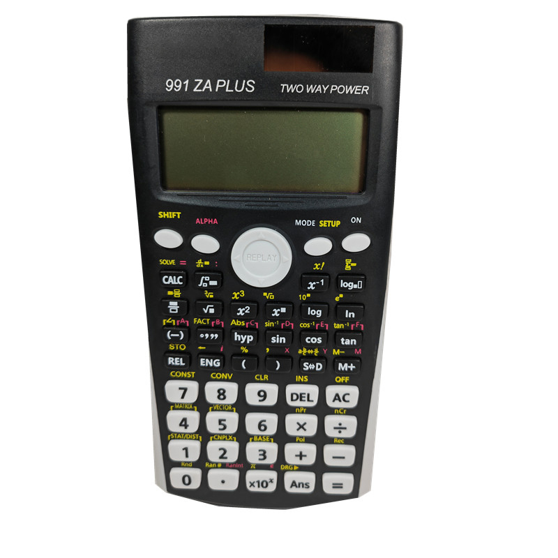 Многофункциональный портативный калькулятор 991ZA Plus, 433 функций, двухмощный учебный научный калькулятор по низкой цене