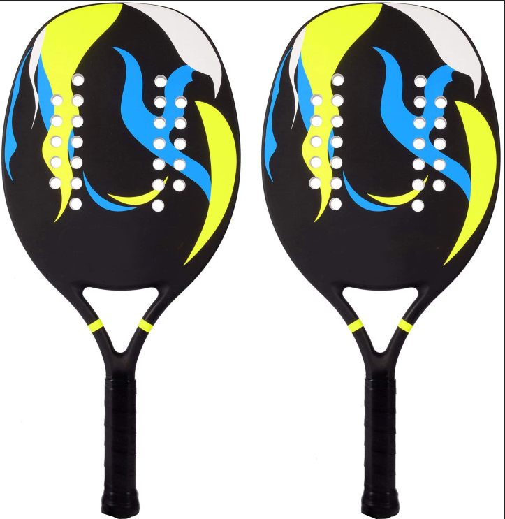 Beach Tennis Paddle Racket Carbon Fiber with EVA Memory Foam Core Tennis Padel for Raquete Beach Tennis