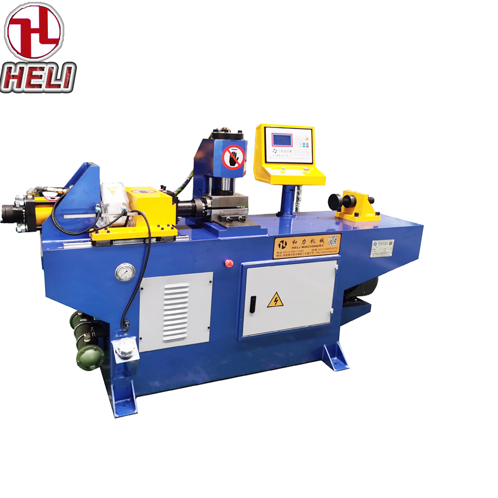 automatic hydraulic stainless steel oval tube end reducing machine and stainless steel pipe end forming machine in China