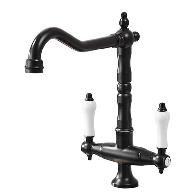 All Copper Black Kitchen Hot And Cold Above Counter Basin Under Counter Basin Sink Bathroom Bathroom Cabinet Vanity Faucet