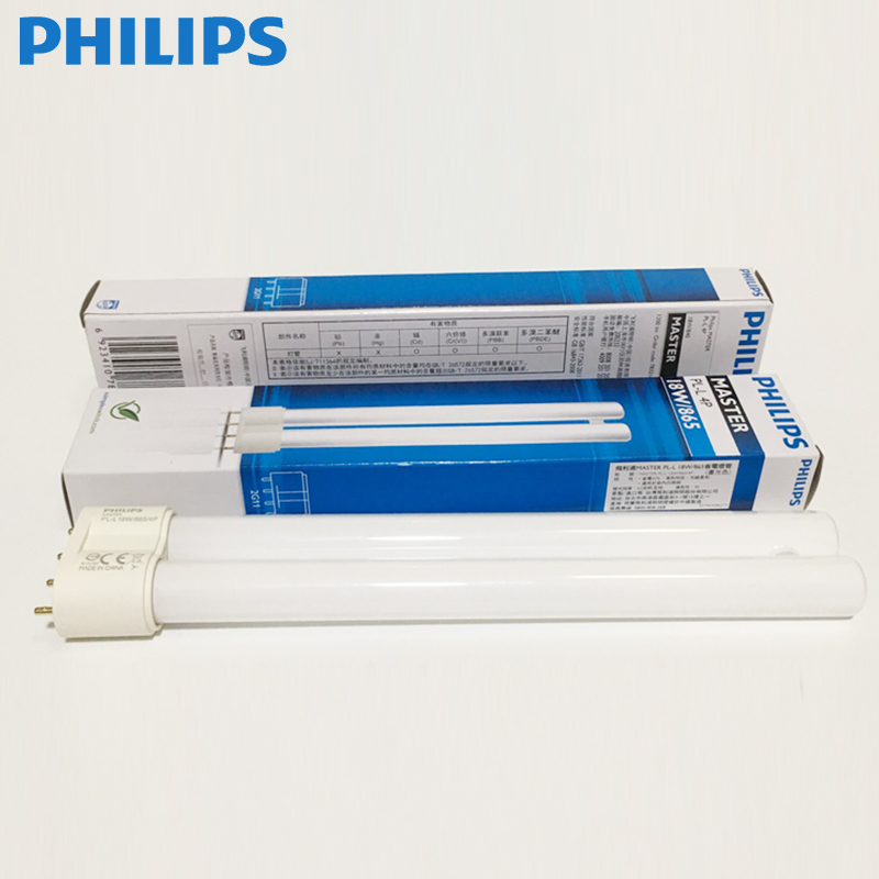 Лампа Philips h энергосберегающая четырехконтактная лампа длинная полоса домашняя 55 Вт Трехцветная флуоресцентная трубка h-Образная Трубка