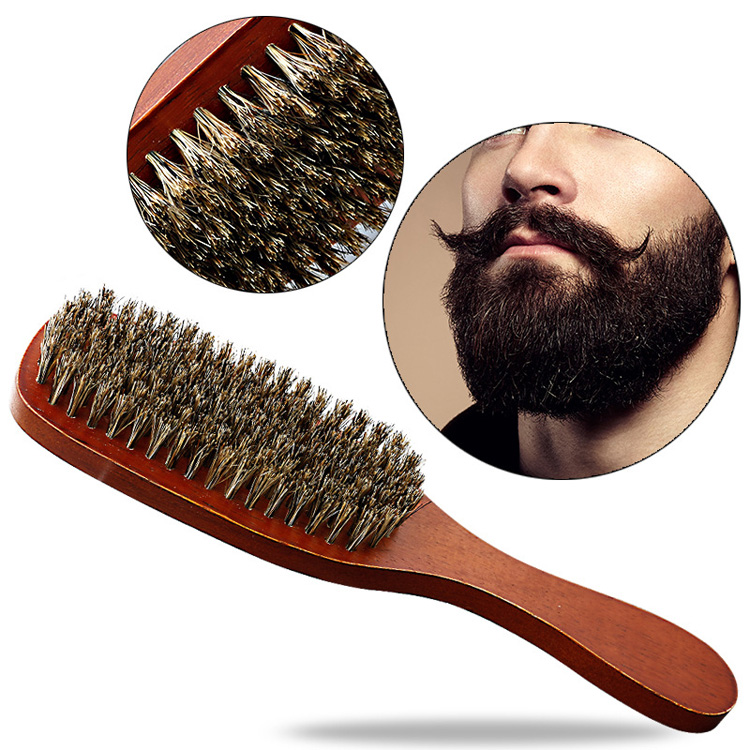 Men's hair grooming facial hair styling beard brush and comb