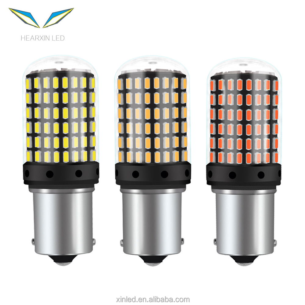 1 шт. 1156 BA15S P21W светодиодный CanBus 1157 BAY15D BAU15S PY21W стоп-сигнал 3014 144smd T20 LED 7440 W21W W21/5W светодиодный указатель поворота