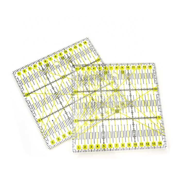 ECO-Friendly Non-slip Acrylic Square Quilting Patchwork Ruler Sewing