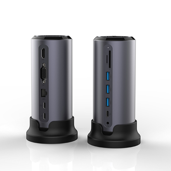 Pulwtop Прямая поставка с фабрики 2020 usb Зарядка доки 12 в 1 концентратор типа usb-c подставка HDMI