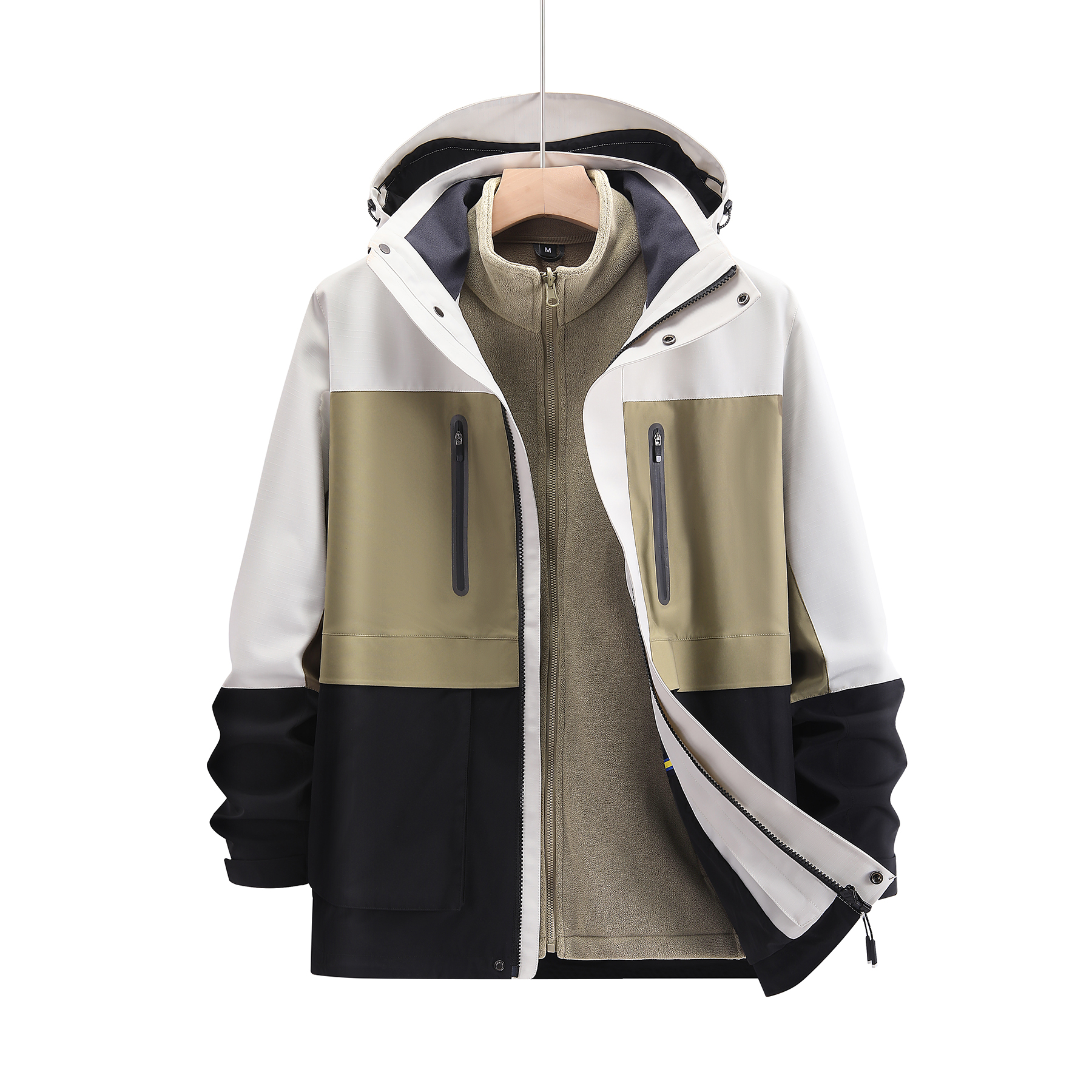 Factory direct Sales Men's Waterproof 3-in-1 Down Liner Outdoor jacket Jacket Puffer Liner Insulated Interchange Jacket