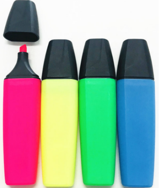Multi Ink Color Sufficient Capacity Water Based highlighter Pen Set Marker