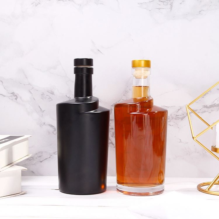 Vanjoin Custom Color 750ml пустая стеклянная бутылка для виски с пробкой для спирта, вина, Джина, водки, бренди