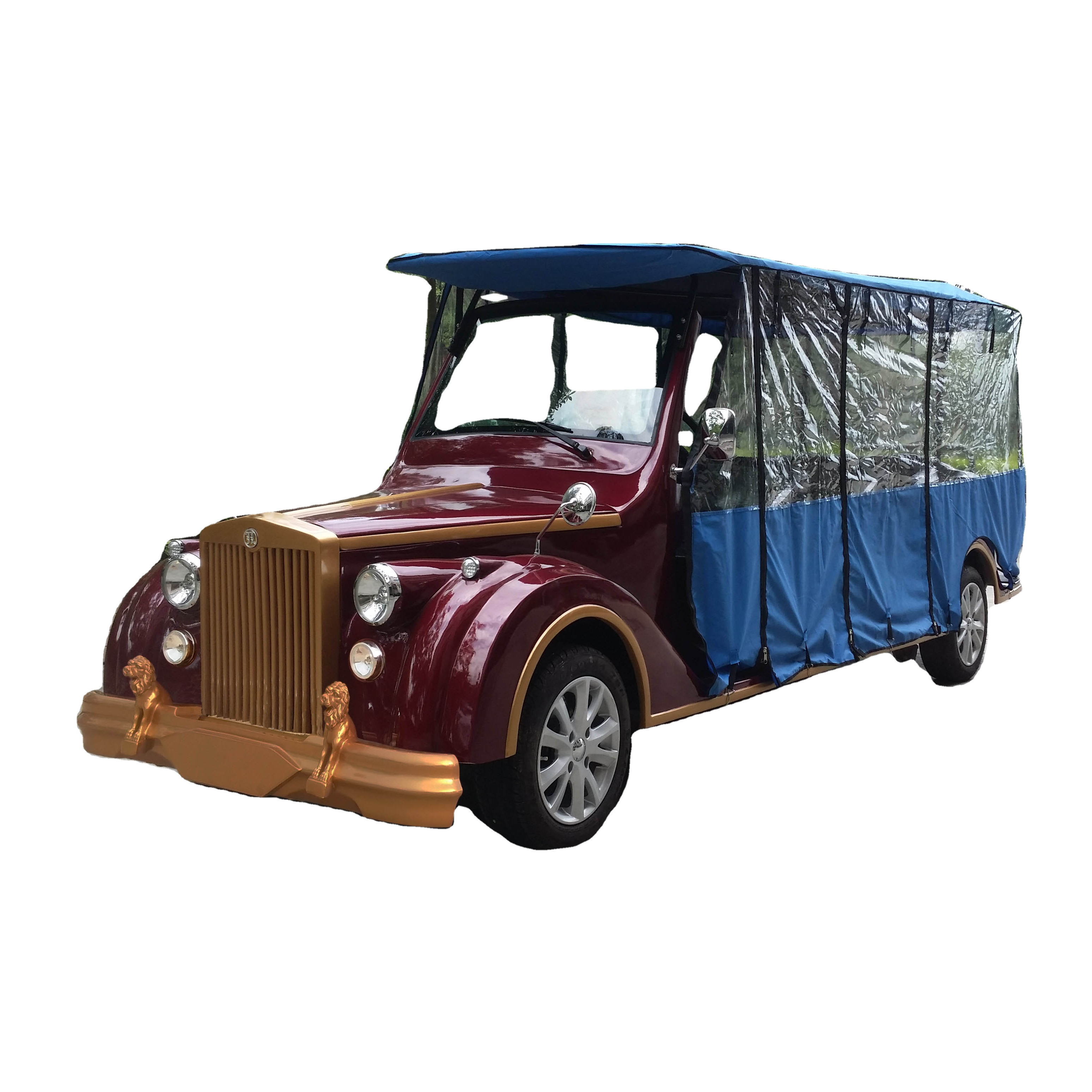 High quality customized color luxury 11 seaters classic car sightseeing car