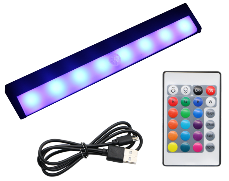 Оптовая продажа перезаряжаемые RGB 16 видов цветов мини-датчик ночник с датчиком движения беспроводные Светодиодные ночные огни для украшения