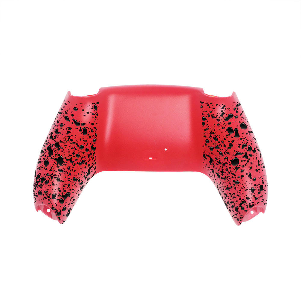 Textured White Black Bottom Shell 3D Splashing Cover for PS5 Pro Game Controller