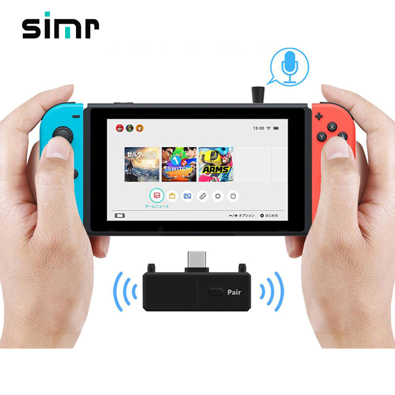 Адаптер передатчика simr BT5.0 EDR A2DP SBC для Nintendo Switch PS4 TV PC USB Type-C, беспроводной передатчик