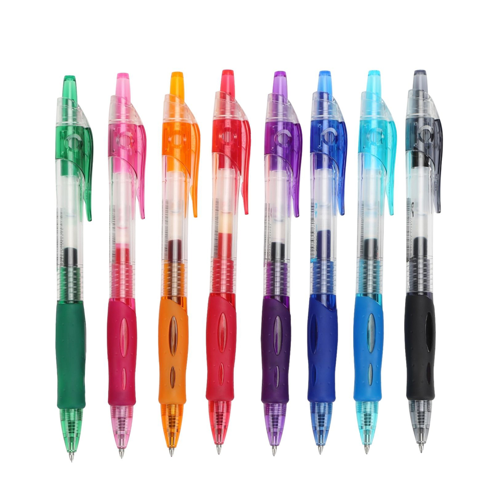 Best Selling M&G 8 Colors 0.7mm Office Stationery Retractable Gel Pens For Office Supply