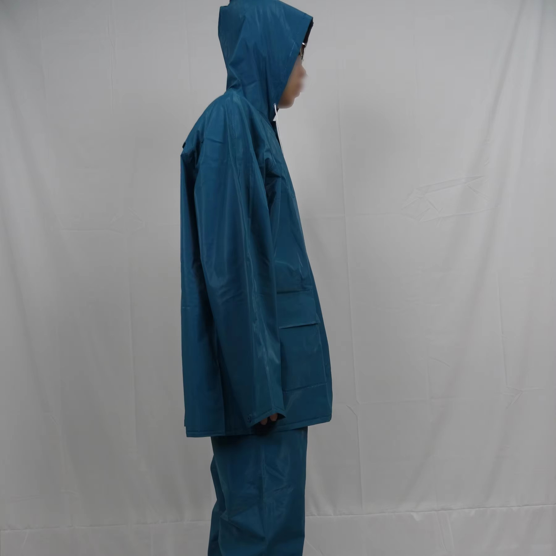 New 2024 Strip Durable Rain Set Rain Suits for Men Women Waterproof Breathable Rain Coats with Eye Catching Reflective