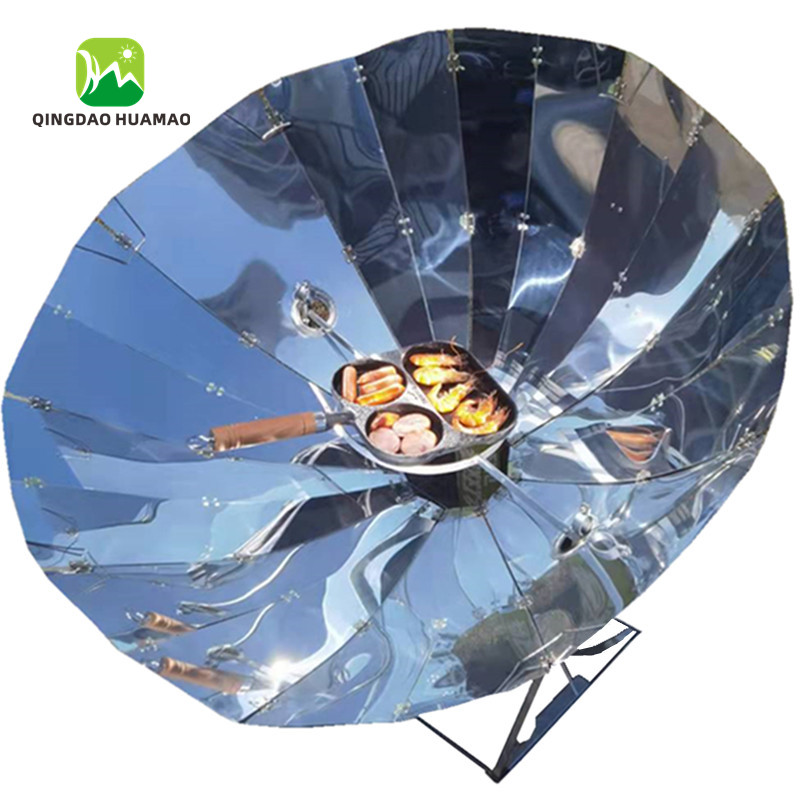parabolic mirror aluminum solar cooker oven