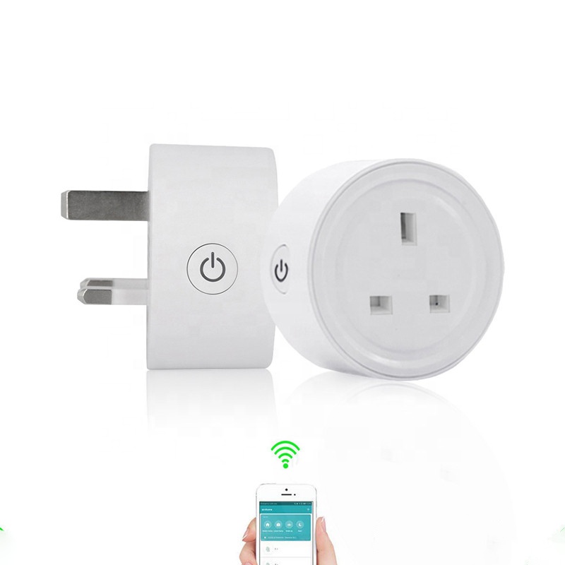 16A Zigbee WiFi Smart Plug Socket With Power Energy Monitor UK Multi Plug Tuya APP Control Works With Alexa Google Assistant