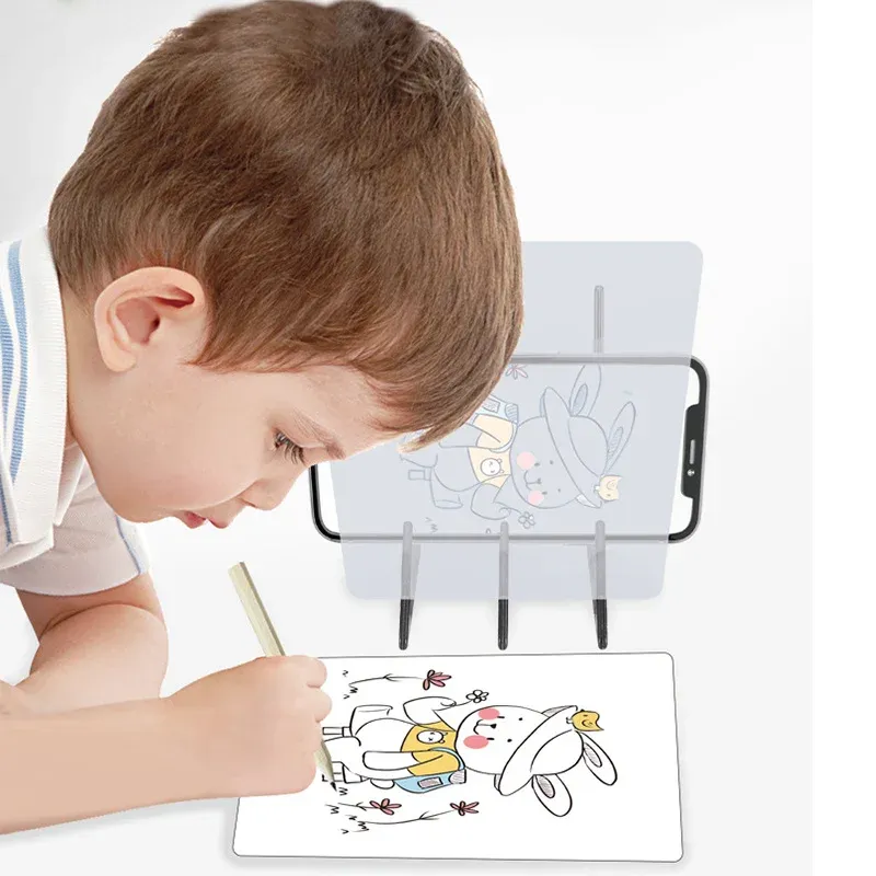 1pc Projection Drawing Board Projector Painting Tracing Board Sketch Reflection Dimming Bracket Montessori Toys