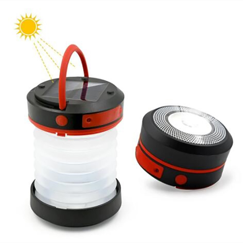 Outdoor Camping Light LED Solar sleeping Lanterns folding USB charging Camping lights