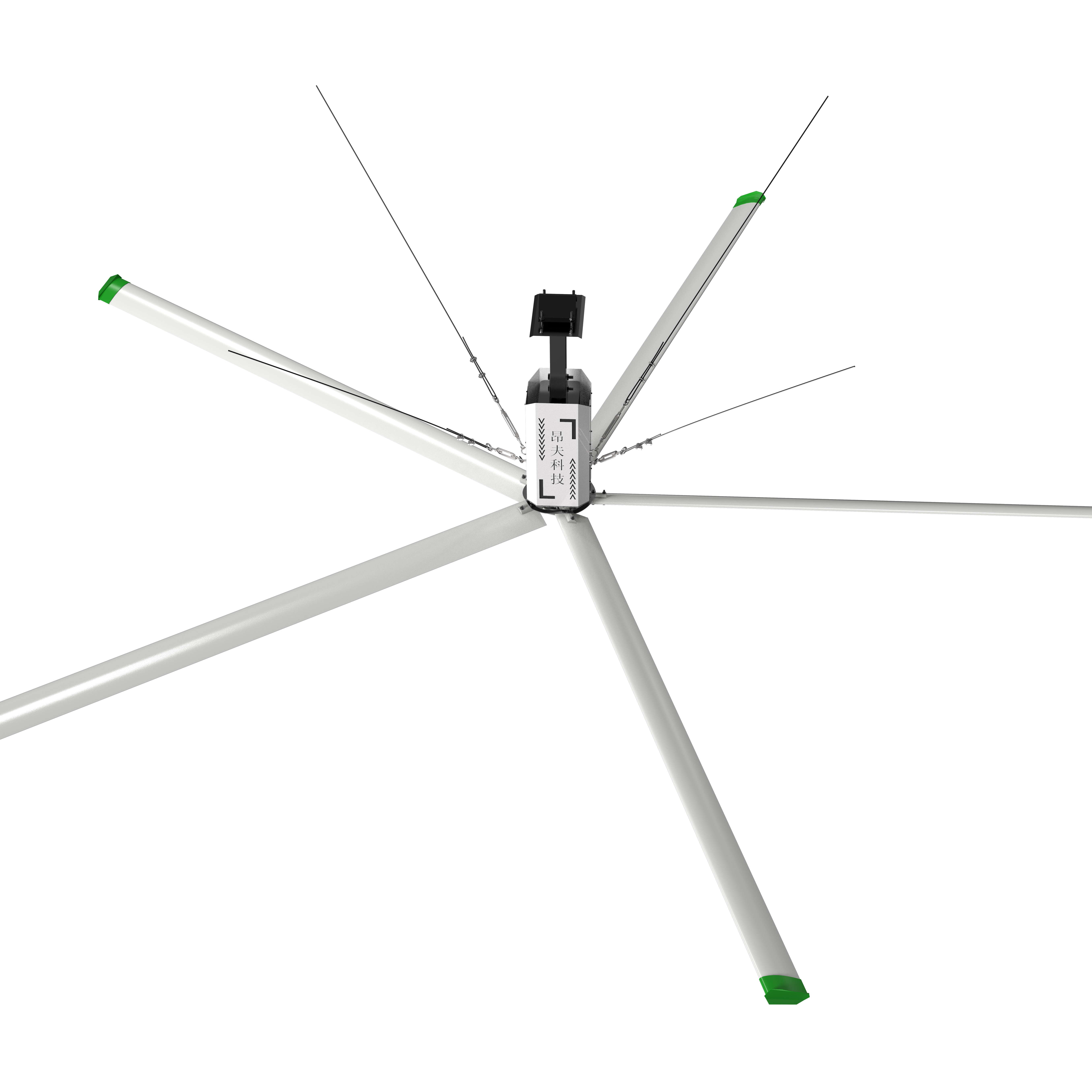 Складской вентилятор Hvls вентиляторы немецкий мотор из алюминиевого сплава hvls промышленный потолочный вентилятор