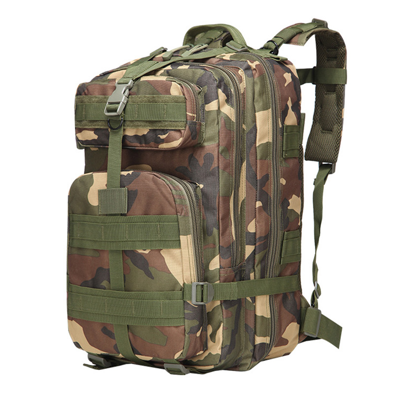 AMIQI Nylon Tactical Backpack Military Backpack Waterproof Army Rucksack Outdoor Camping Hiking Fishing Large Capacity Bags