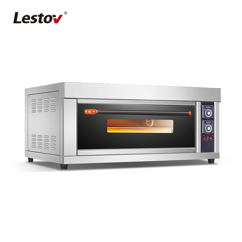 1 Deck 2 Tray Tempered Glass Door Commercial Electric Pizza Oven For Restaurant WFC-102DE