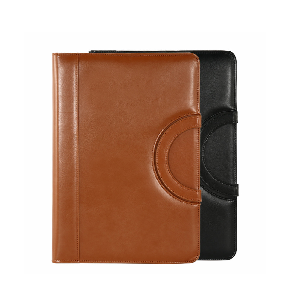 Custom Logo File A4 Size Folders Documents Storage Bag 2022 Portfolio Folder Custom Pu Leather Cover Business Customized Style