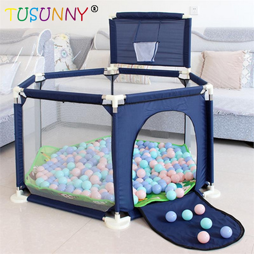 Cheap Baby Playpens Children'S Safety Game Fence Safety Playpen Fence For Baby Folding Toy Free Balls