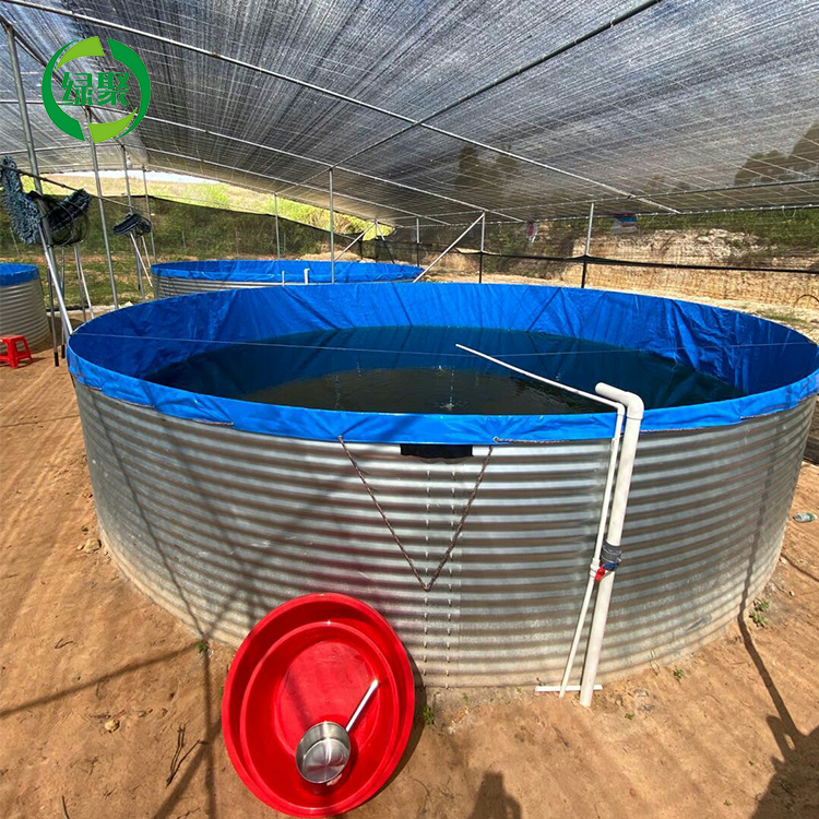 Цилиндрические аквариумные резервуары для рыбного хозяйства Ras Biofloc, 1,45 л, диаметр 6 x высота м