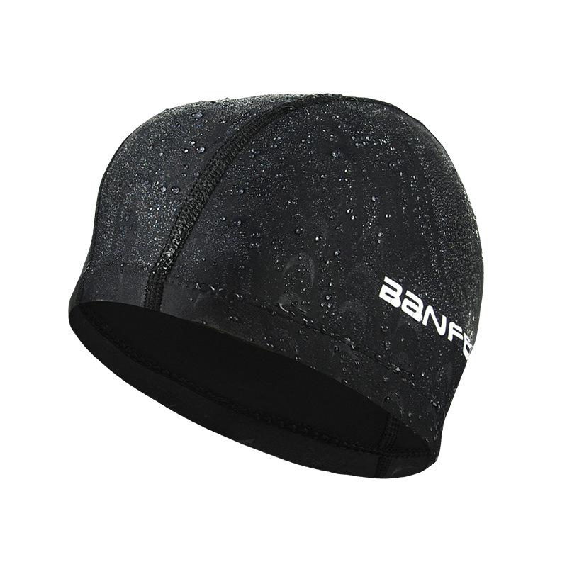 Nylon high elasticity waterproof imitation sharkskin comfortable Swimming Cap