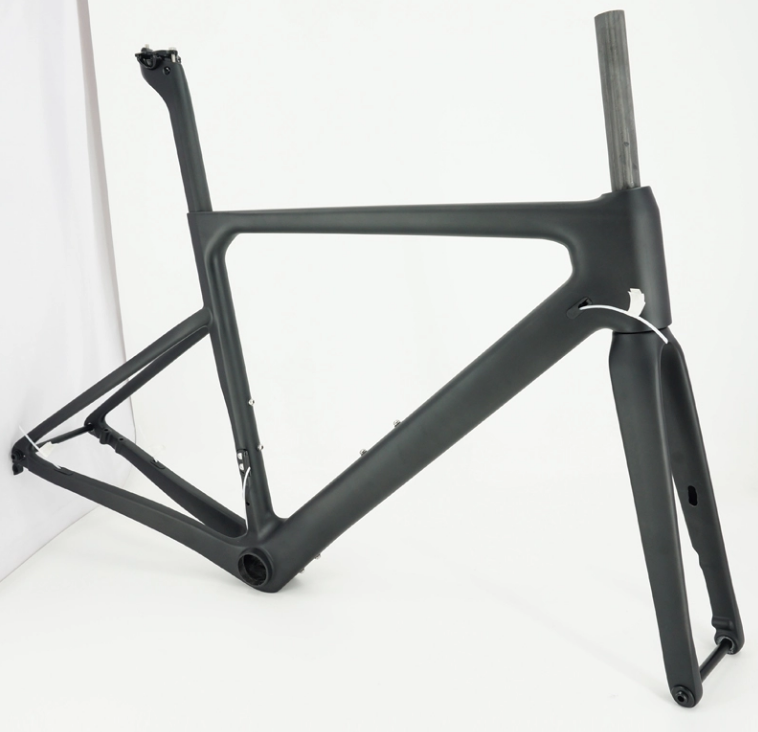OEM custom brand road bike frame with disc-brake carbon fiber gravel road bike frame with 38c tire