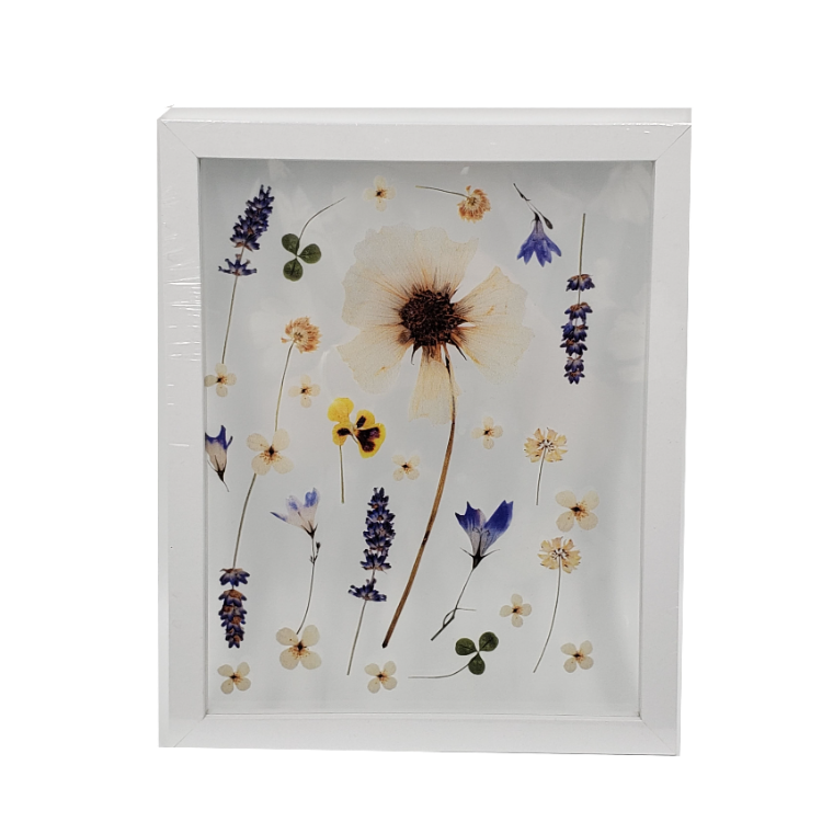 Wall Desktop Art Wooden Press Flower Transparent Double Side Glass Photo Picture Photo Frame