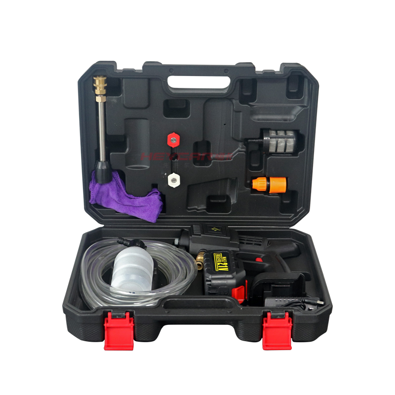portable powerful high pressure 21V lithium cordless wireless car wash water jet foam gun car washer