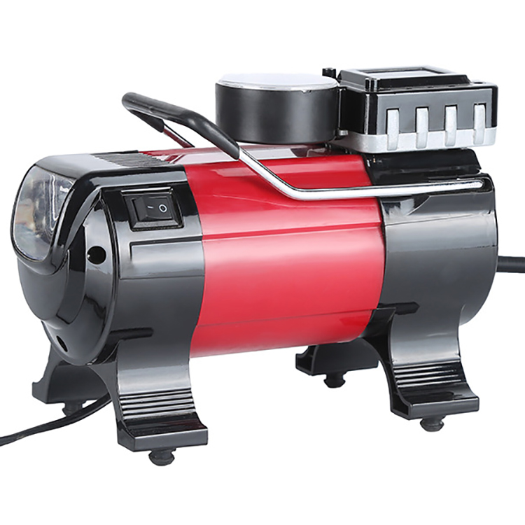 Factory wholesale custom 12V 30 horizontal bar car tire air pump LED light mini electric air compressor