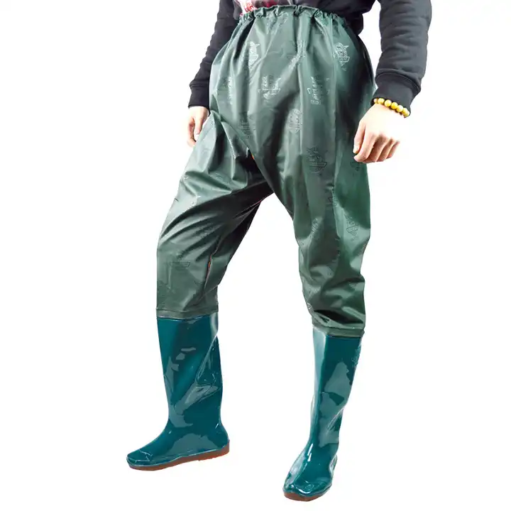 Mydays Tech Lightweight Durable PVC Material Outdoor Fishing Wader Hip Boots for Hunting Farming Cleaning Mining