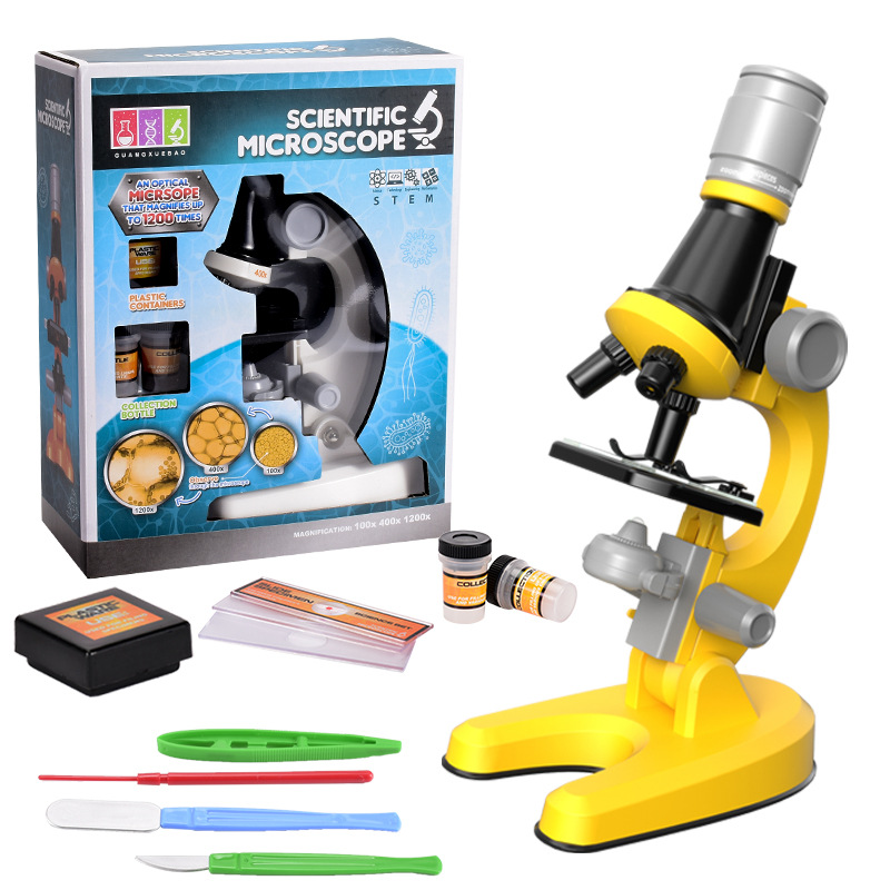 Novelty 1200 times microscope creative early education popular science children's toy microscope