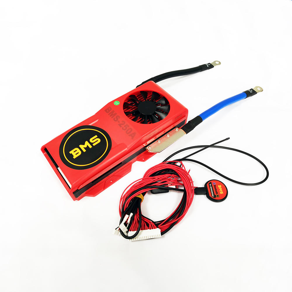 lifepo4 DALY smart bms 4S 8S 16S 12V 24V 48V 250A with BT URAT fan for 272AH 280AH Prismatic cell