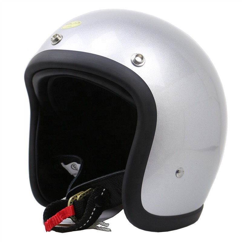 Japanese Cafe Racer Vintage Motorcycle Helmet Casco Moto Retro Motorbike Fiberglass Helmet Light Weight Open Face Helmet