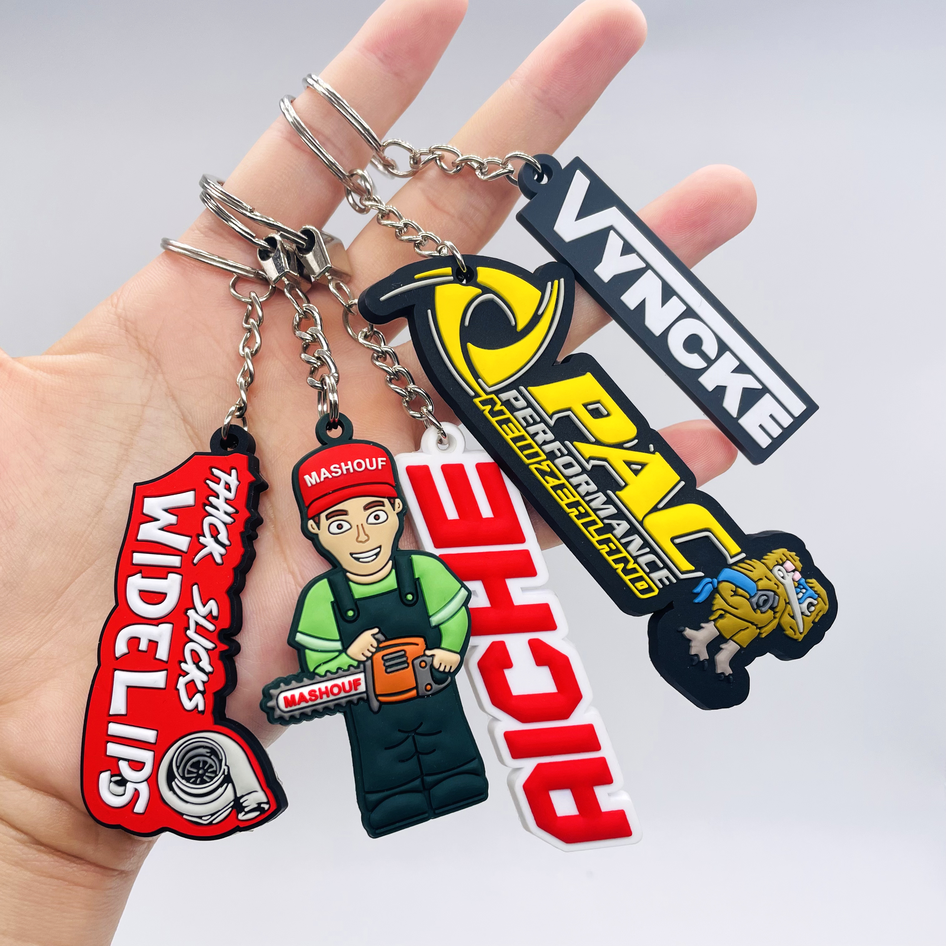 Custom 2d soft pvc keychain key chain logo Soft Rubber Keychains Silicone Keyring Rubber Personalized 3d customized KEY CHAIN