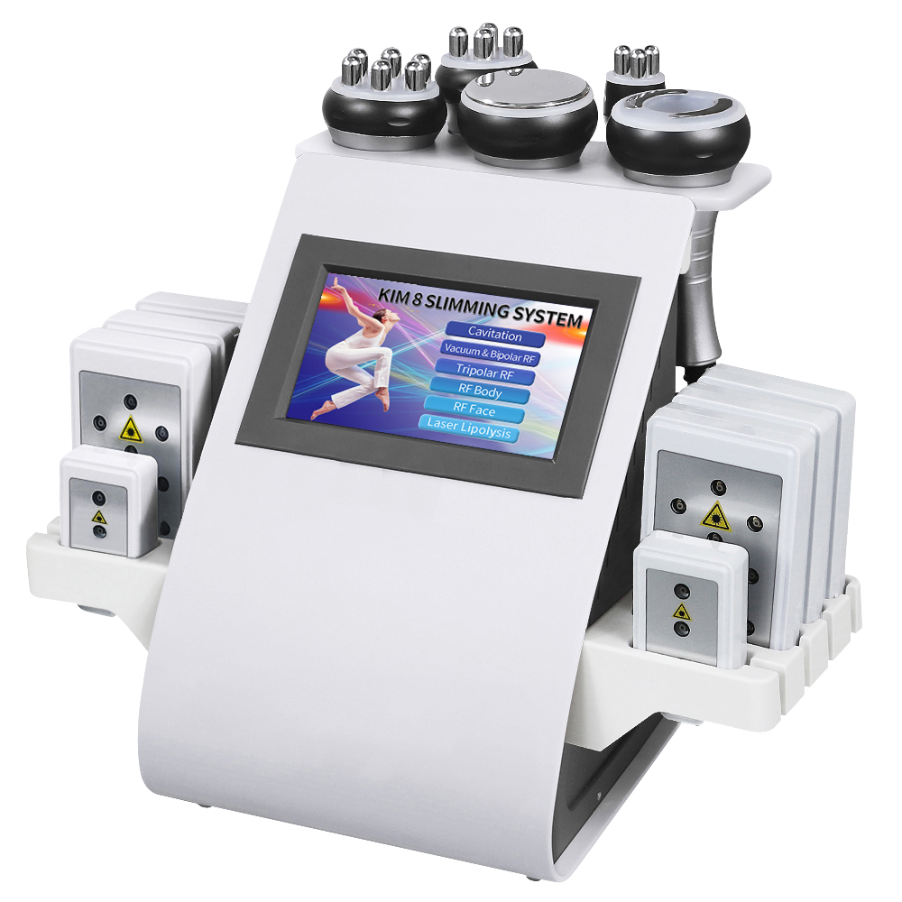 6 In 1 body slimming machine 40K cavitation rf lift portable beauty equipment for weight loss fat removal skin rejuvenation