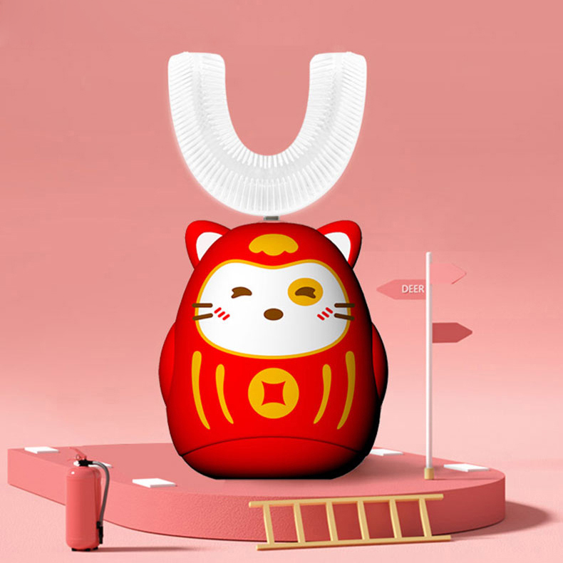 2021 45 Seconds Trend Ultrasonic Kids Silicone Tooth Brush Low Noise Sonic Electric Toothbrush