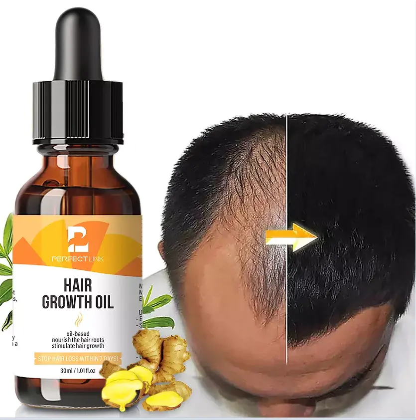 2022 7 Days Hair Growth Oil  Private Label 100% Natural Organic Serum Hair Growth Oil For Men And Women Hair Growth Serum