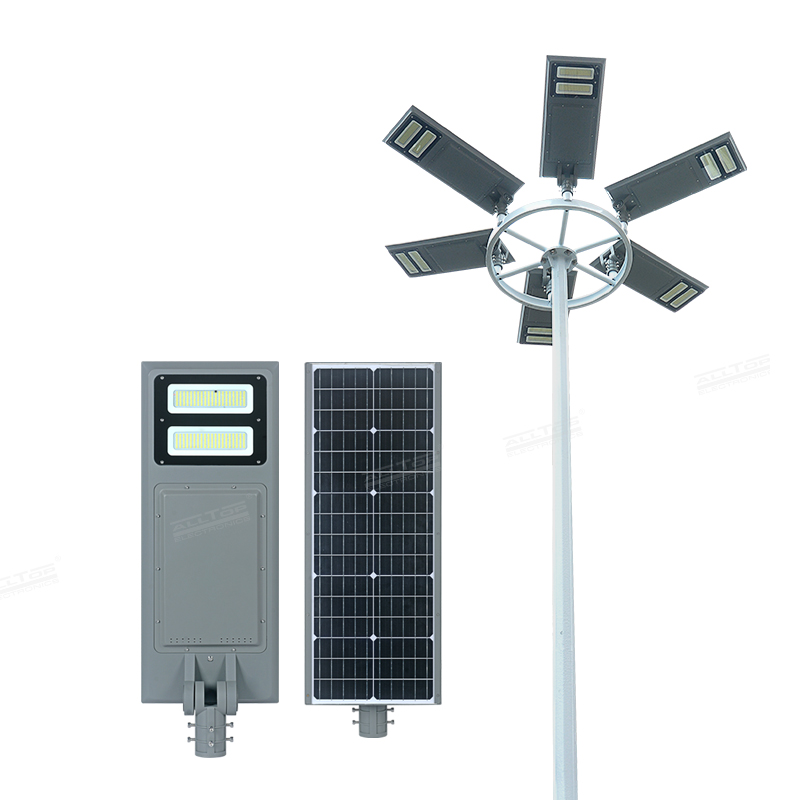 ALLTOP IP65 Waterproof Adjustable Angle SMD 40watt 60watt 100watt Outdoor All In One LED Solar Street Light