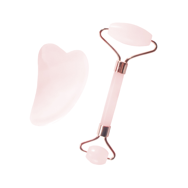 Jade roller massagerrose quartz massager massage facial for face anti-aging