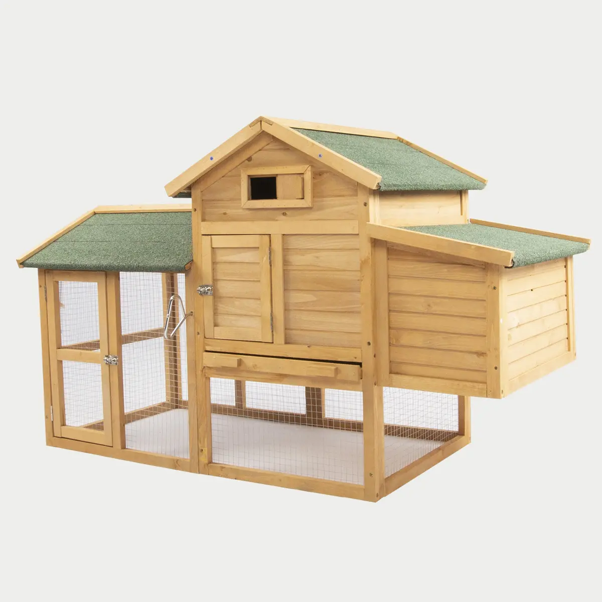 Fast Delivery From Stock Solid Wood Easy Clean Chicken Coop Outdoor Coops Hen House With Wire Fence
