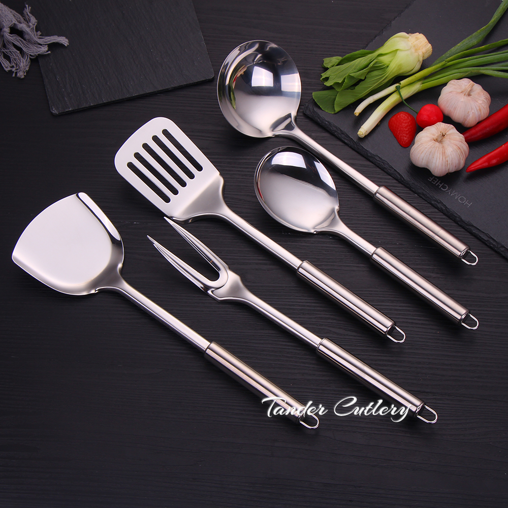 Dropshiping Wholesale High Quality Stainless Steel Kitchen Set Cooking Utensils Set Of Kitchen Accessories Tools Cookware
